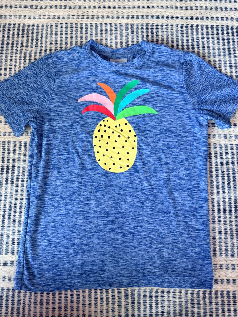 Blue Kids' Pineapple Graphic Tee